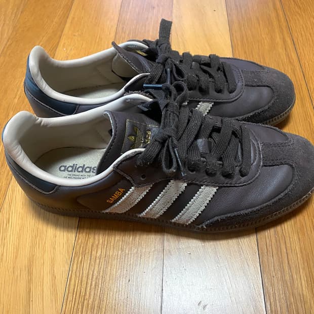 아디다스 삼바 다크브라운 235