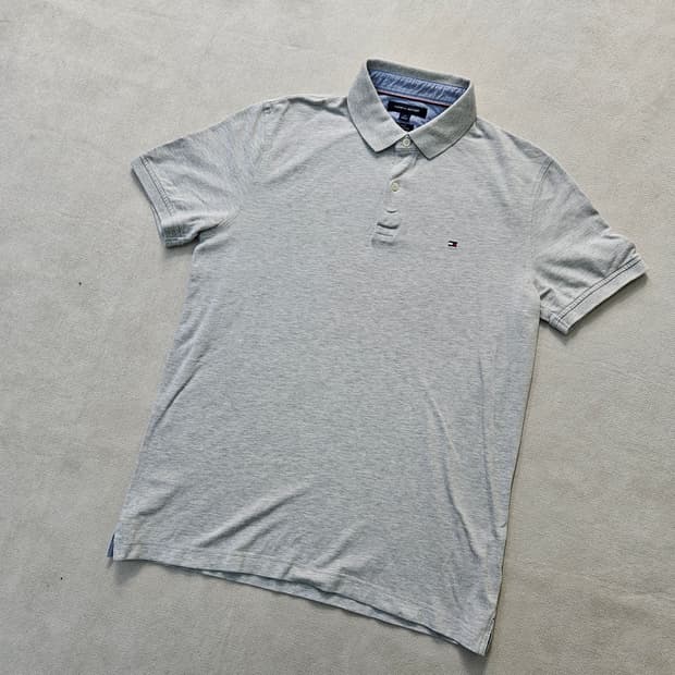 L 타미힐피거 루즈핏 카라 반팔티 0409Y