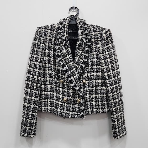 [S] 자라 Zara 더블 트위드 자켓  여성 S