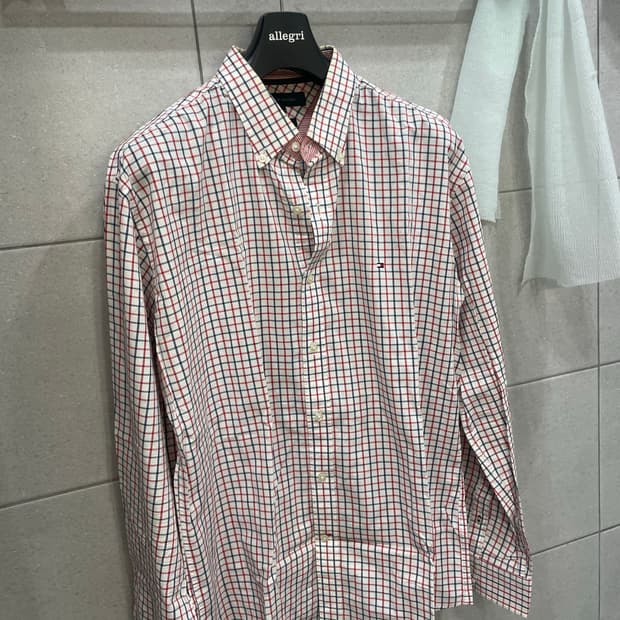 타미힐피거 체크 셔츠 xl