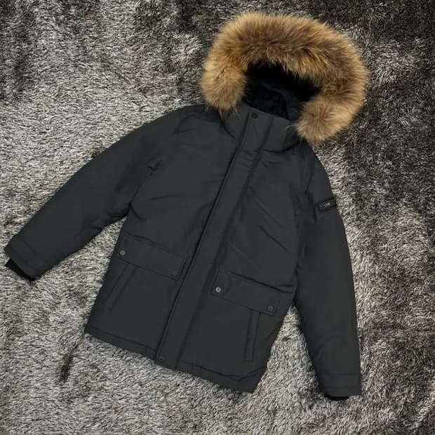 아이더 거위털 라쿤패딩 (S)