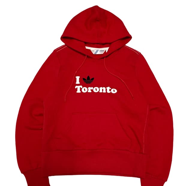 아디다스 토론토 레드 후드티