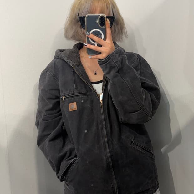 M 칼하트 덕 액티브 자켓 블랙