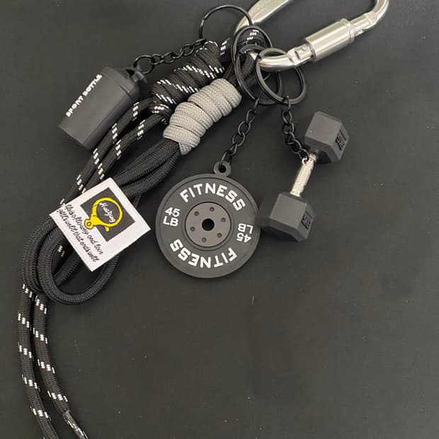 미니 피트니스 백참 키링