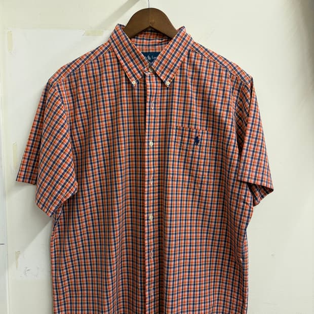 N288. 폴로 반팔 체크셔츠