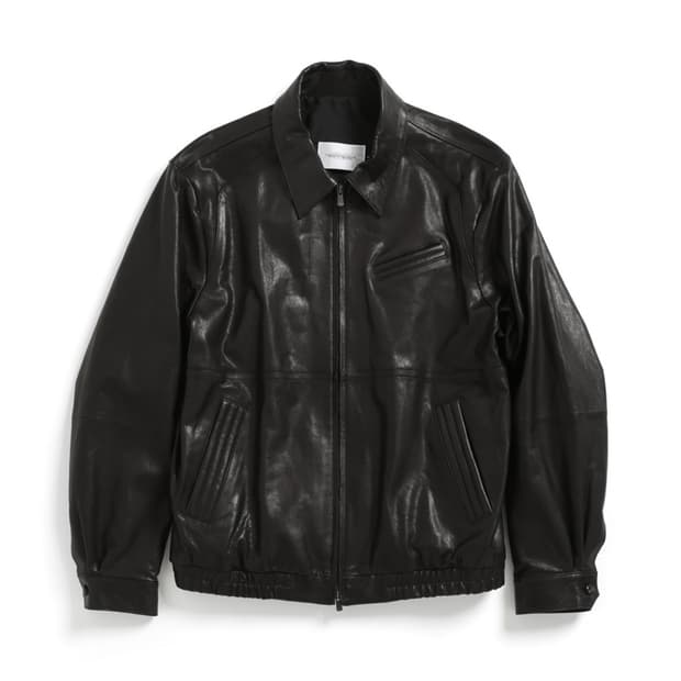 해칭룸 스티치 레더 볼륨 자켓 4