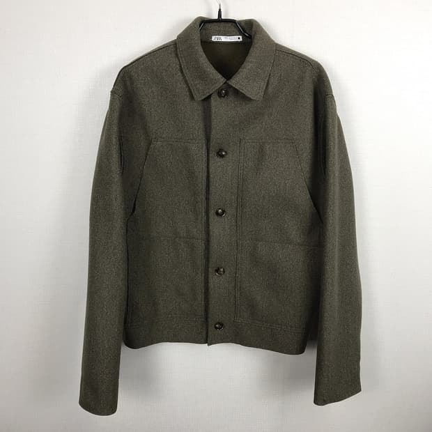 자라 zara 포켓 오버 셔츠형 자켓 남성M