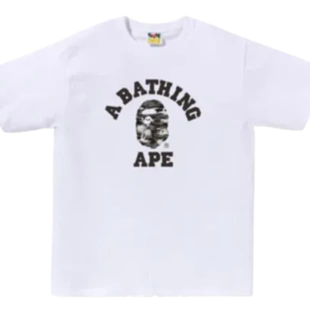 베이프 팜트리 카모 칼리지 티셔츠 L사이즈