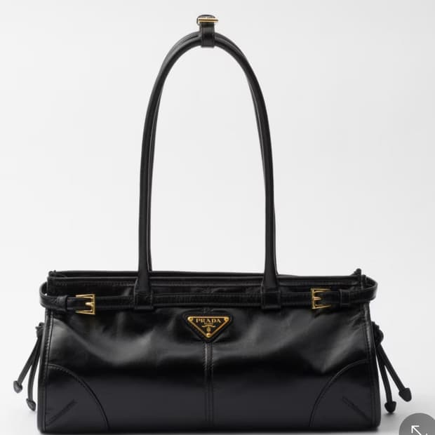 프라다 보니 미디엄 가죽 핸드백