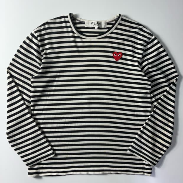 Comme des Garcons  꼼데가르송 스트라이프 롱슬리브 티셔츠 