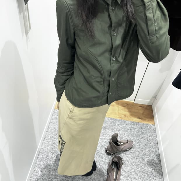 질샌더 카키 셔츠