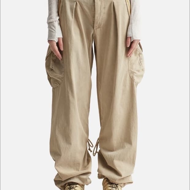혜인서 washed cargo pants sand(4)