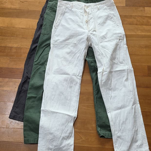 오어슬로우 퍼티그 3종 일괄 판매 / M-2 레귤러핏