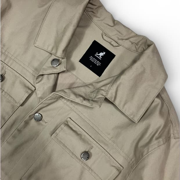 캉골 베이지 셔츠 자켓 L