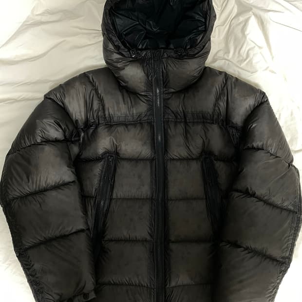 [S] 언어펙티드 LS HOODED DOWN BLACK 후디드 다운패딩