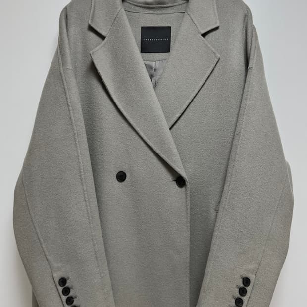 트리밍버드 와이드 롱코트 [카키그레이]