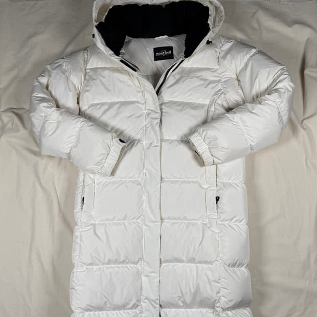 몽벨 구스다운 롱 패딩