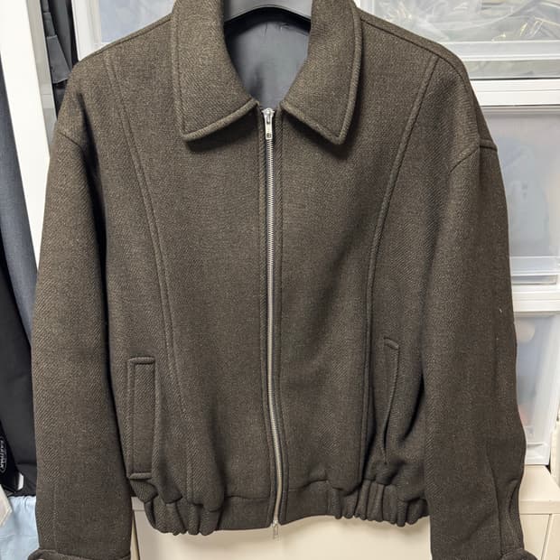 모디파이드 울 해링본 블루종 다크브라운 L사이즈 105