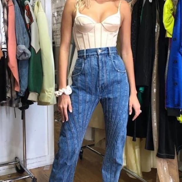 뮈글러 스파이럴 데님팬츠 38