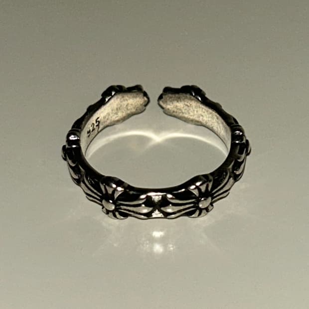 silver charm ring