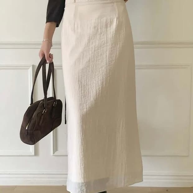 레이어드 롱스커트m