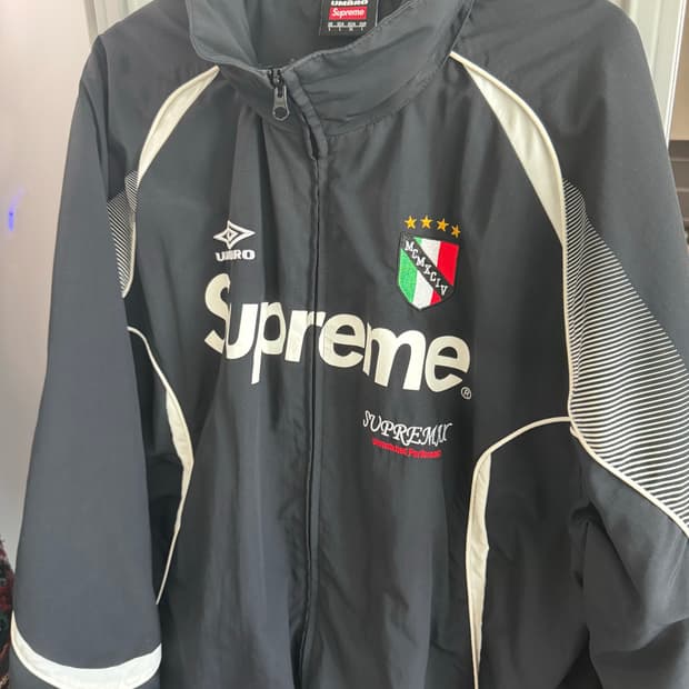 슈프림 엄브로 트랙자켓 블랙 L