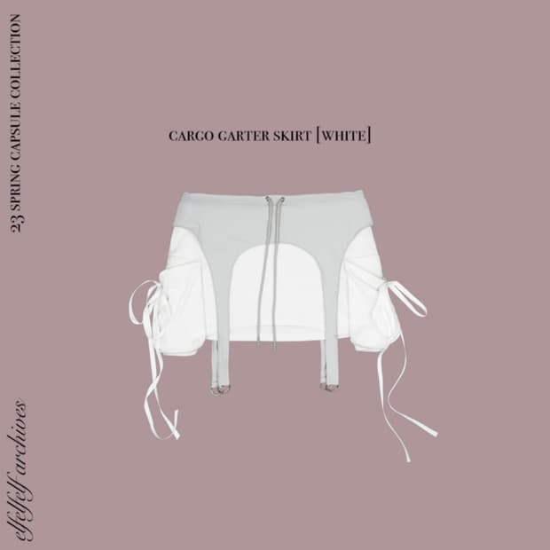 엘프엘프엘프아카이브스 카고 가터 스커트 Elfelfelf Archives