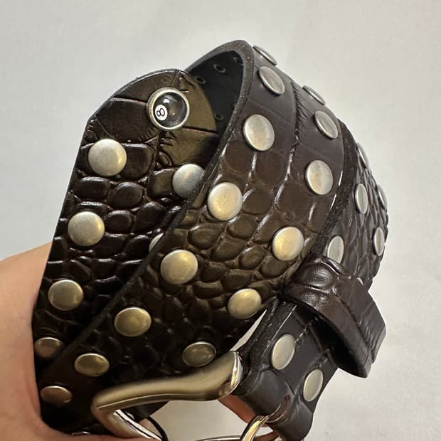 [L/XL] 스투시 스터드 벨트