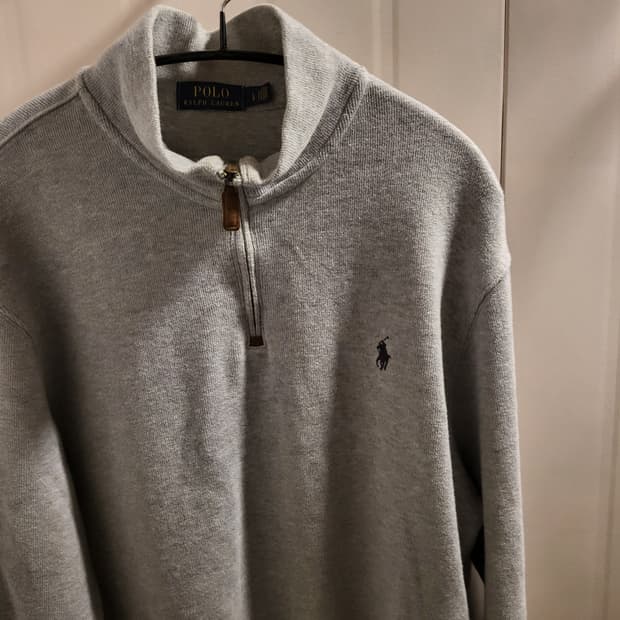 폴로 랄프로렌 정품 하프집업 니트