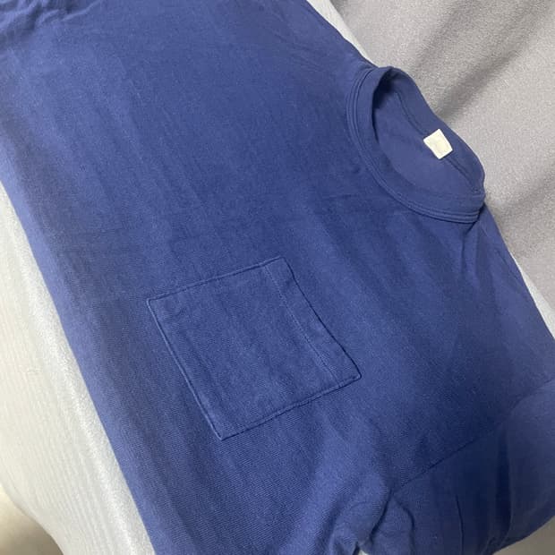 웨어하우스 Lot 4601 루프휠 포켓 티셔츠 네이비 XL