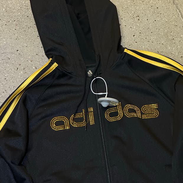ADIDAS 아디다스 옐로우큐빅 후드집업