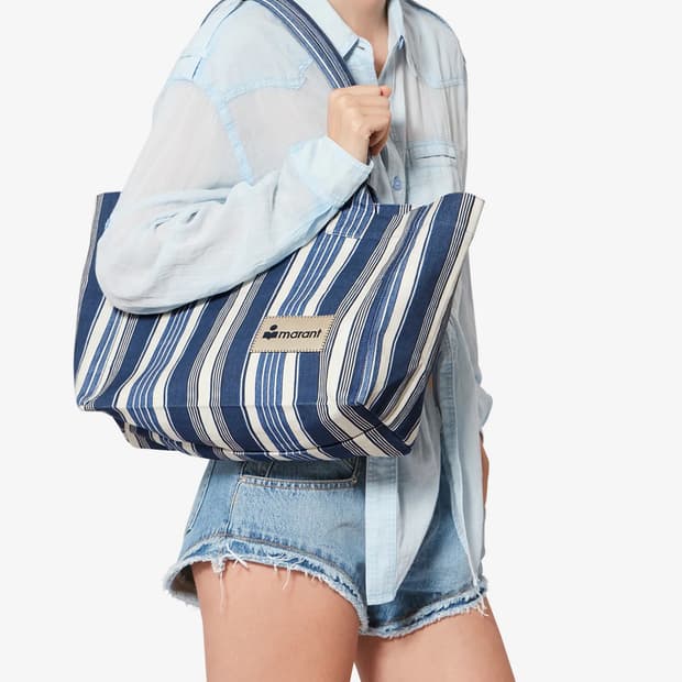 이자벨마랑 26ss YENKY 지퍼 핸드백/블루