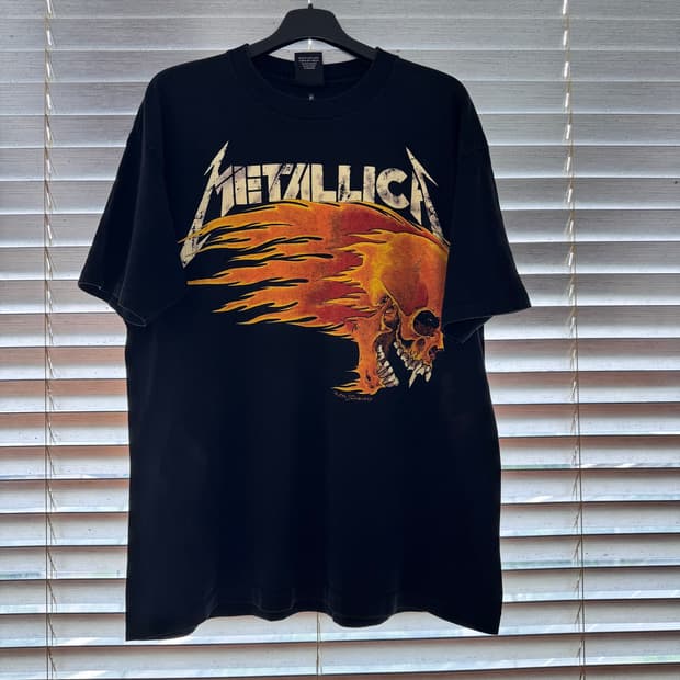[XL] 90s Metallica 메탈리카 Flaming Skull