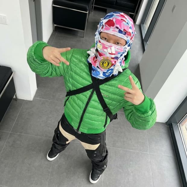 Forcesunseen 베이프 아디다스  커스텀 바라클라바