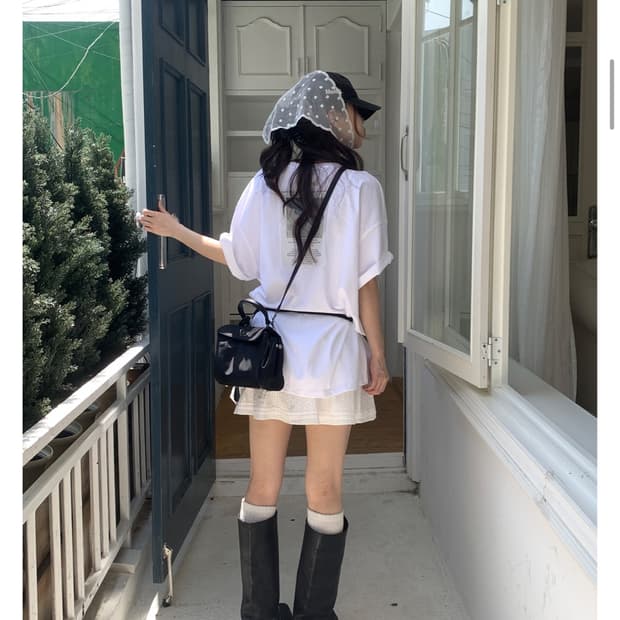 릿킴 스트라이프 프릴 스커트