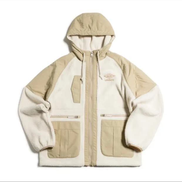 엄브로 양털 후리스 아이보리베이지 L