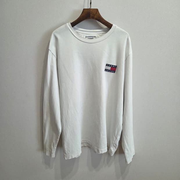 타미진스 화이트 긴팔 티셔츠 L