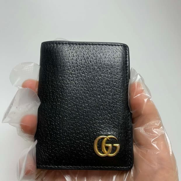 구찌 GG 마몽 레더 카드지갑 
