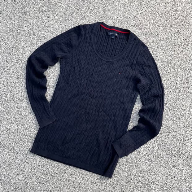 M 타미힐피거 케이블 니트 0403M