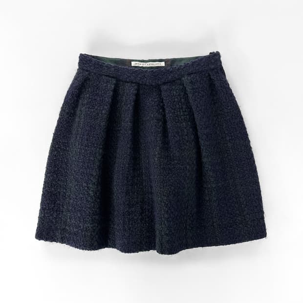 (Rare) 스나오 쿠와하라 텍스처드 울 스커트