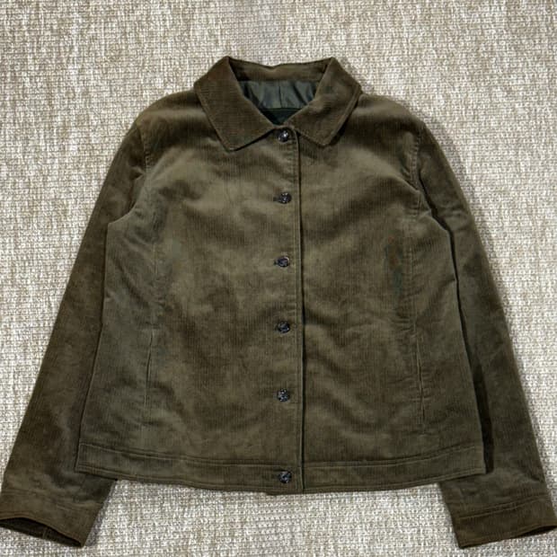 BCBG 카키브라운 골덴 자켓