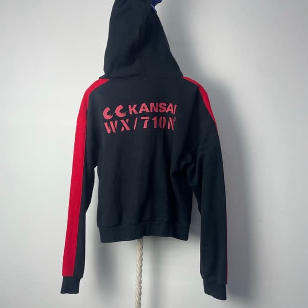 KANSAI CC spell out hood zipup 크롭 후드집업
