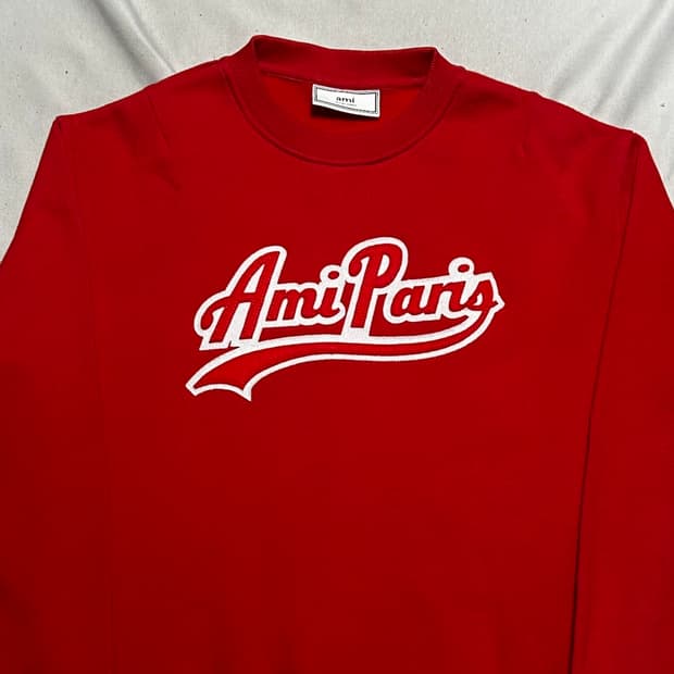 2 아미 파리스 레드 맨투맨