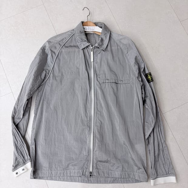 스톤 아일랜드 12321 나일론 메탈 오버셔츠 아이스