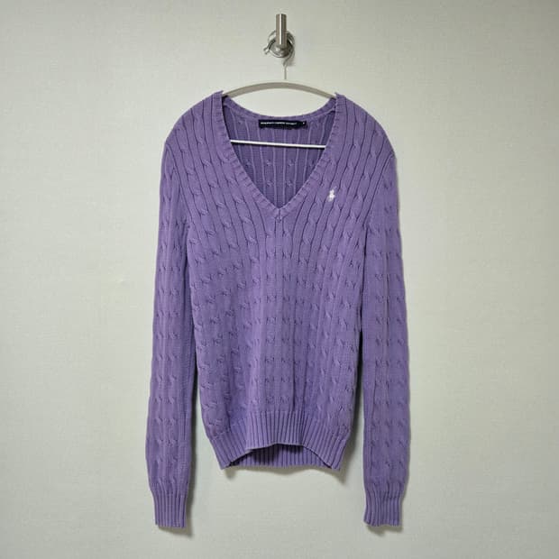 랄프로렌 브이넥 케이블 니트 / 여성 니트 / 여자 니트