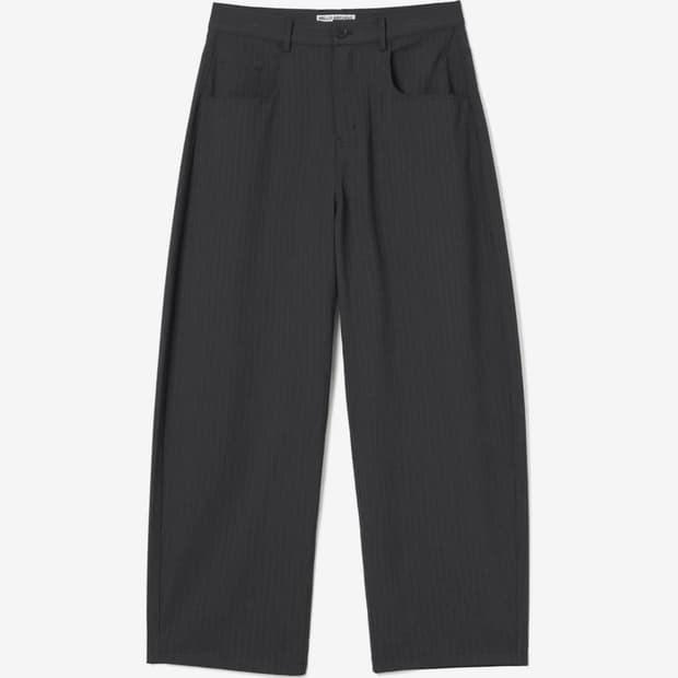 밀로 아카이브 리플렉트 스트라이프 팬츠 블랙 L