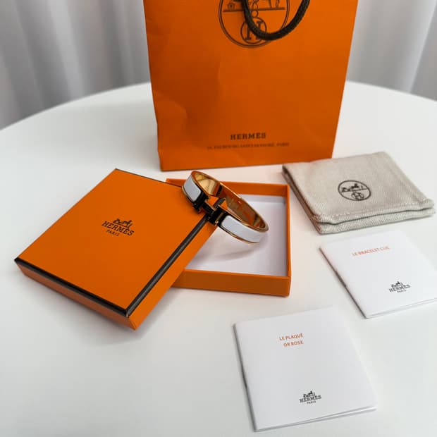 [GM] 에르메스 클릭아슈 화이트 로즈골드