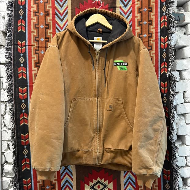 90‘s 칼하트 J130 덕 엑티브 후드 워크자킷