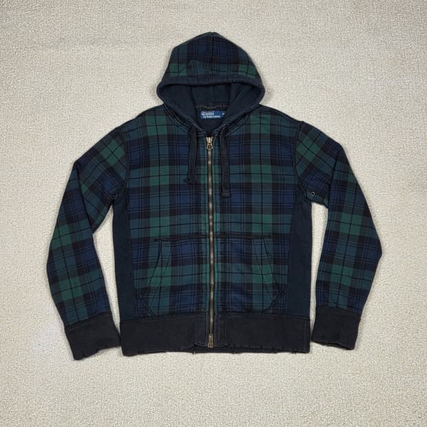 [폴로 랄프로렌] 블랙와치 타탄 체크 후드 집업 | 00264