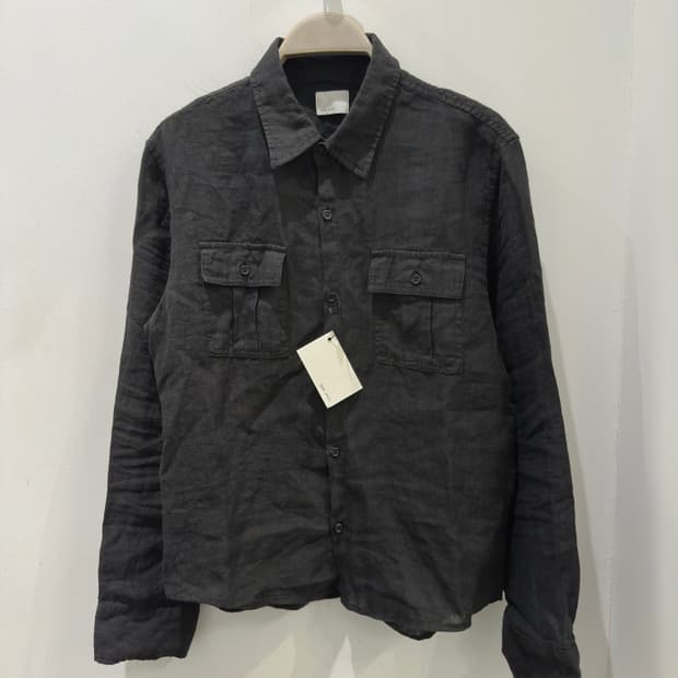 모노프리베 Textured Linen Work Shirt 2